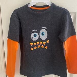Cat and Jack long sleeve holloween tee boys size 6/7